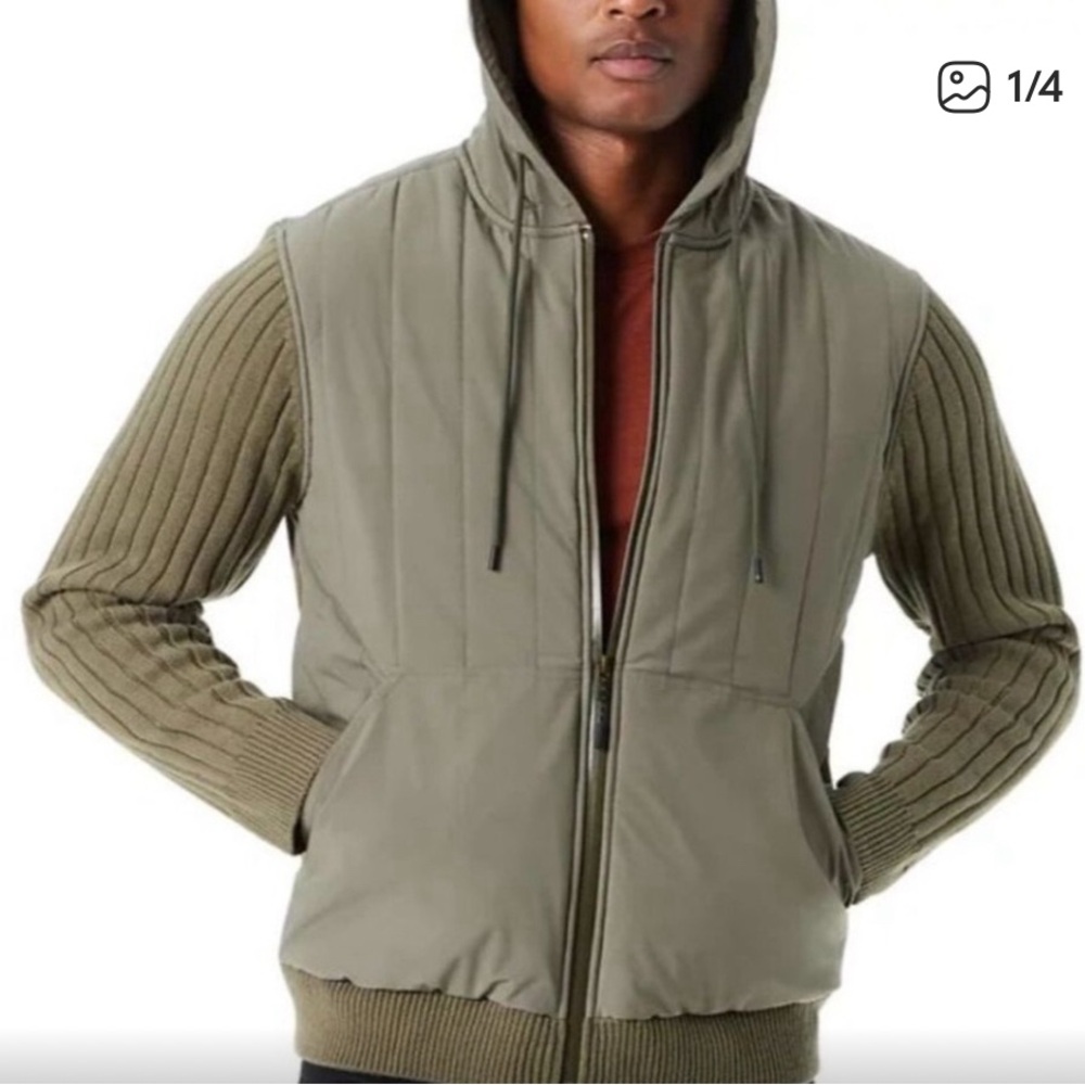 NWT Bass Outdoor Overland Trek Men’s Mixed-media Hooded Full-zip Jacket